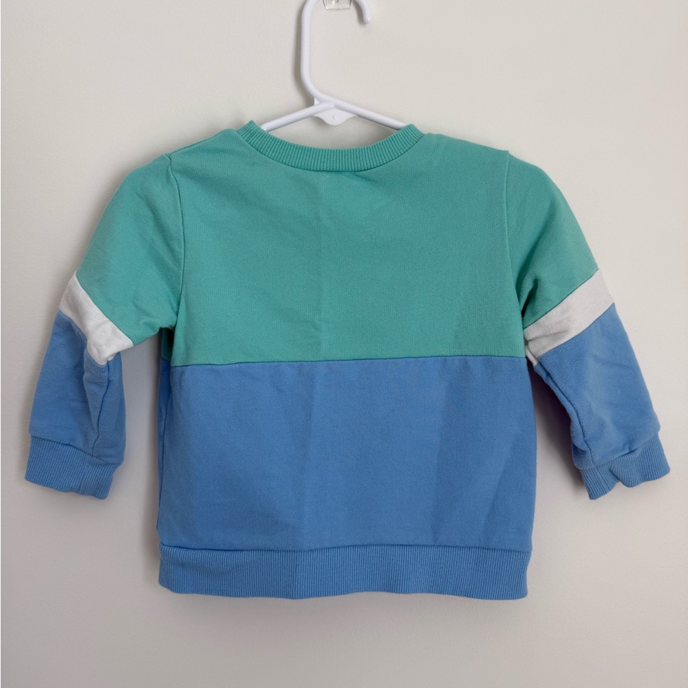 Little Me Mint Green & Sky Blue Smiley Face Kids Matching Set - Picture 3 of 6